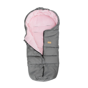 Fusak rostoucí Flufig premium 110 cm, stříbrno-růžová