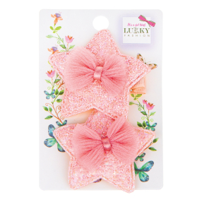 Lukky Fashion Set do vlasů s mašlí a flitry, dvojbalení (asst. 4)