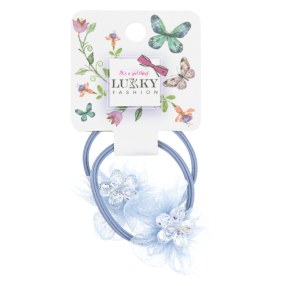 Lukky Fashion Gumičky do vlasů - květy s flitry