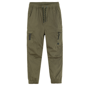Zateplené jogger kalhoty- zelené
