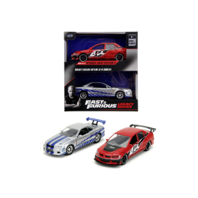 Rychle a zběsile Twin Pack 2006 Mitsubishi Lancer Evo IX + Brianův 2002 Nissan Skyline GTR
