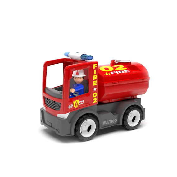 MultiGO ECO Fire - Cisterna s hasičem - auto s Igráčkem                    